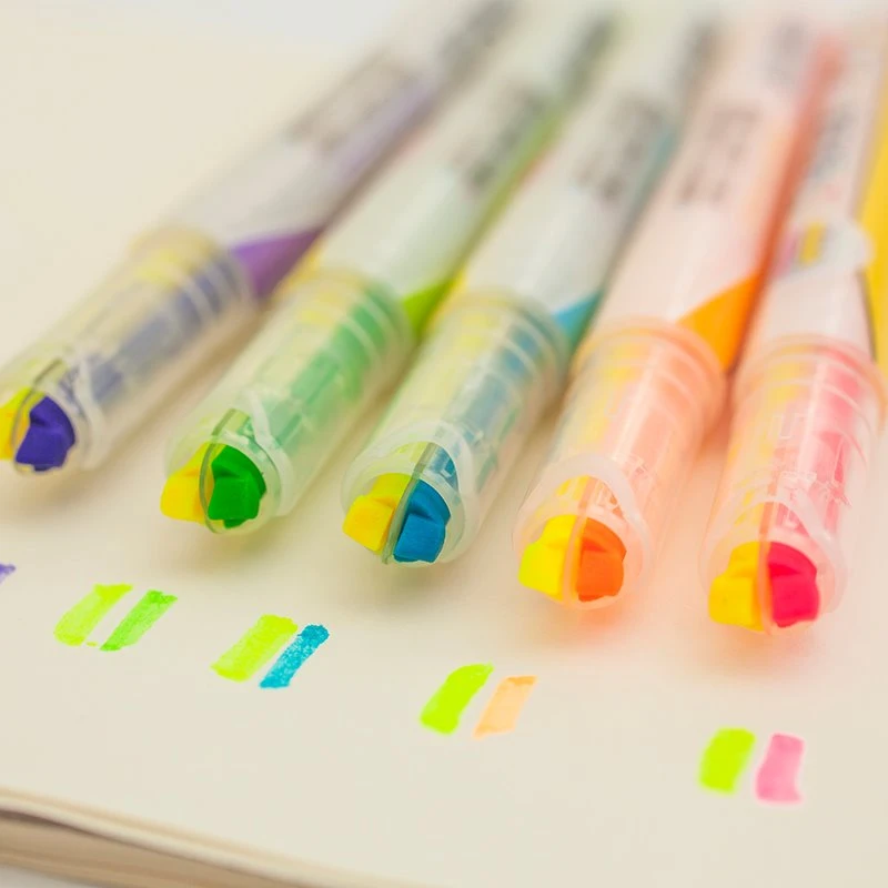 5 PCS Pena Stabilo Warna Ganda Neon