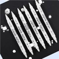 Penanda Tekstil Warna Putih Ujung Ganda