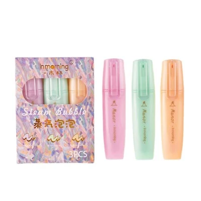 Set Penyorot Metalik 3 Warna